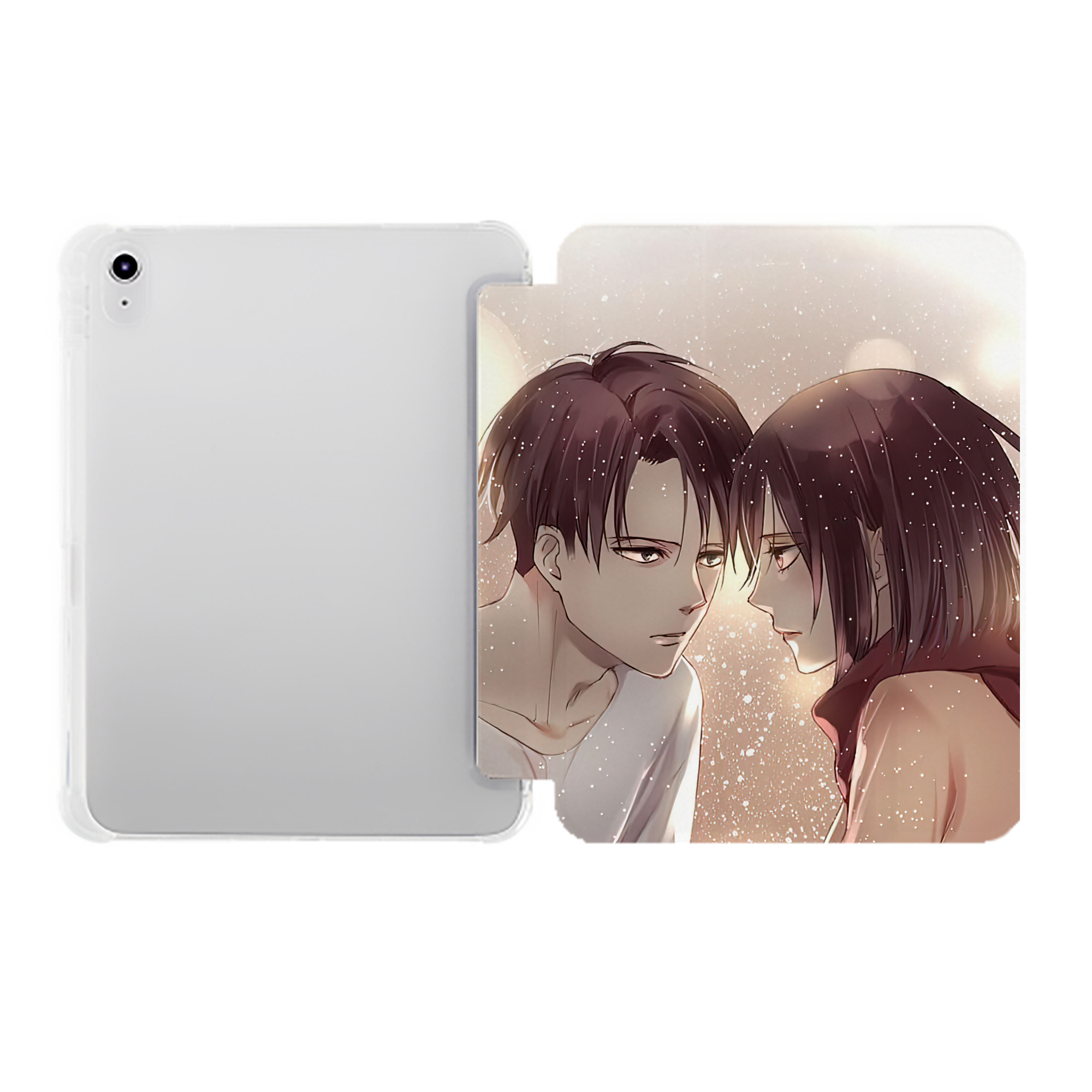（画像用） 進撃の巨人 Attack on Titan IPad ケース ペン収納付き 三つ折りスタンド PUレザー×シリコン 対応機種9.5/10.5/10.9インチ
